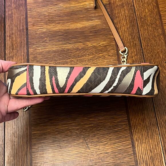 Michael Kors Jet Set Large Crossbody Zip Bag Multi-Color Zebra Print - Picture 7 of 16